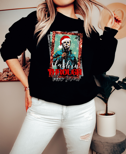 BATCH 69-SLASHIN THROUGH SNOW- CREW NECK SWEATSHIRT