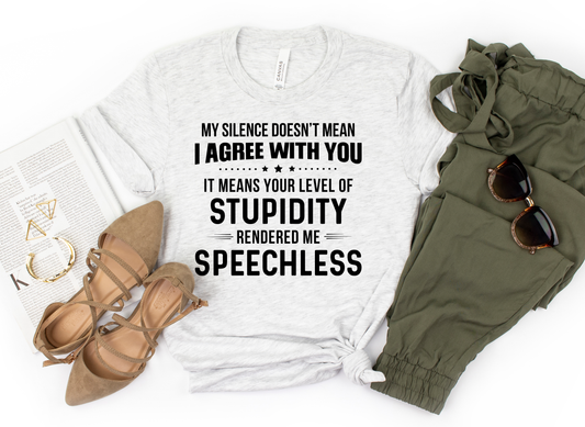 SPEECHLESS TEE