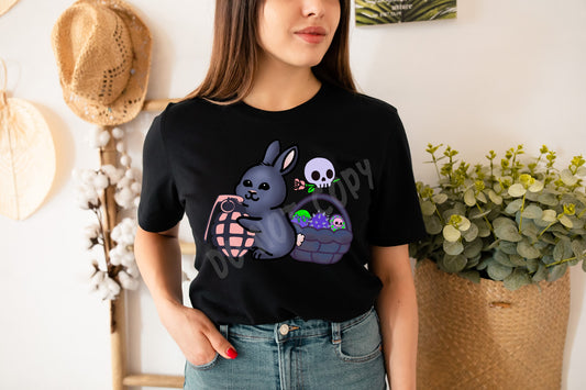 SPRING FLING-TWISTED BUNNY- UNISEX TEE ADULTS/KIDS