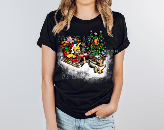 HOLIDAY BASH RUN- XMAS CATCH- UNISEX TEE ADULTS/KIDS