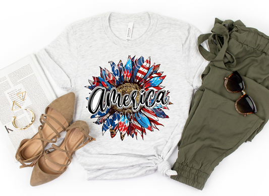 AMERICA SUNFLOWER TEE