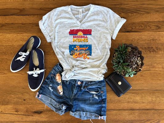 BASEBALL MOMS ALWAYS SALTY GRAPHIC TEE