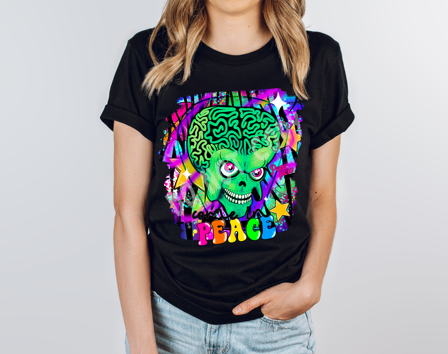 90'S COME IN PEACE TEE