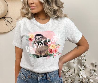 Floral Sloth Tee