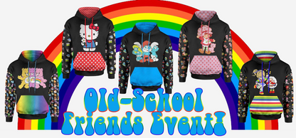 LIMITED EDITION-OLD SCHOOL FRIENDS HOODIES