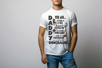 DADDY IS MY FAVORITE DINO GRAPHIC TEE