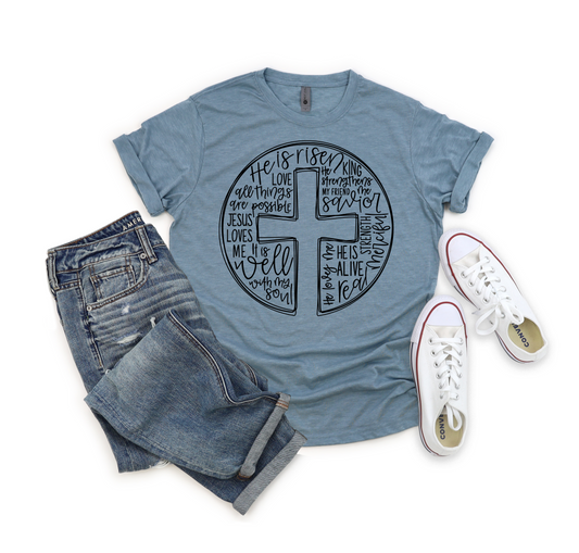 HE IS RISEN GRAPHIC TEE