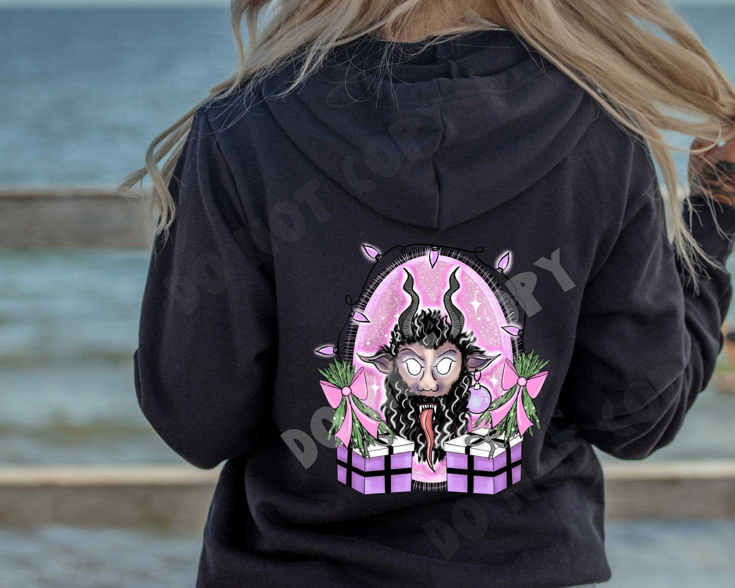 CREEPMAS- KRAMPUS- HEAVY COTTON FRONT ZIP UNISEX HOODIE PREORDER CLOSING 7/29