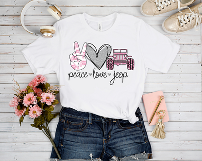 PEACE LOVE J GRAPHIC TEE