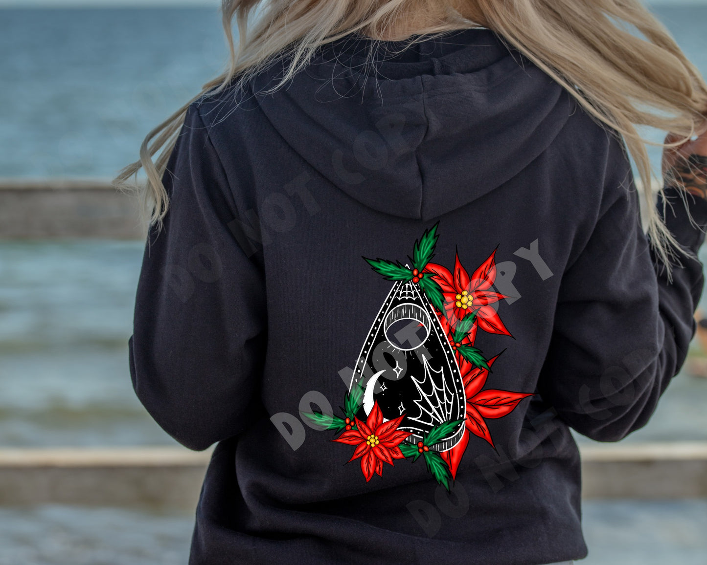 CREEPMAS- POINSETTIA PLANCH- HEAVY COTTON FRONT ZIP UNISEX HOODIE PREORDER CLOSING 7/29