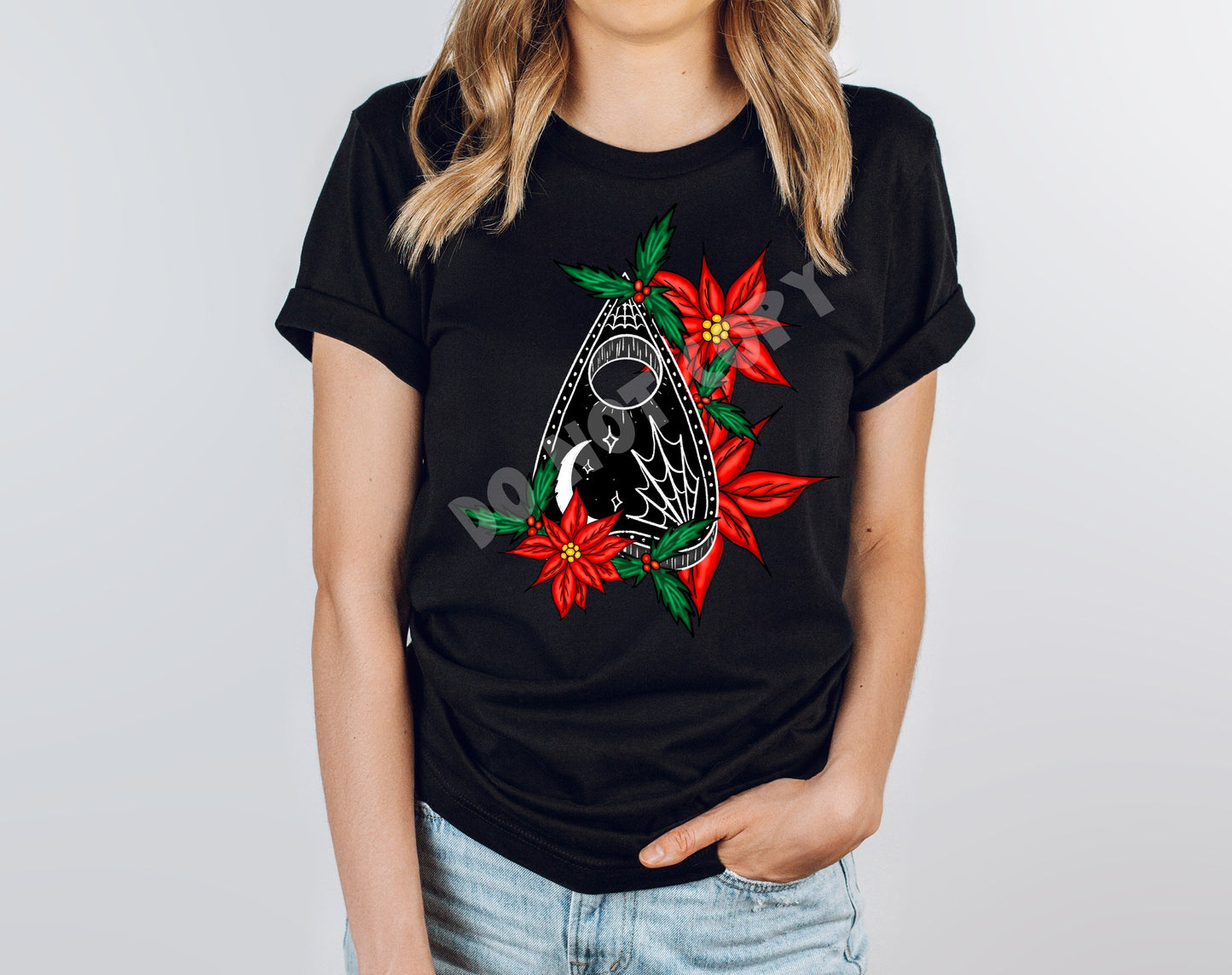 CREEPMAS- POINSETTIA PLANCH UNISEX TEE ADULTS/KIDS