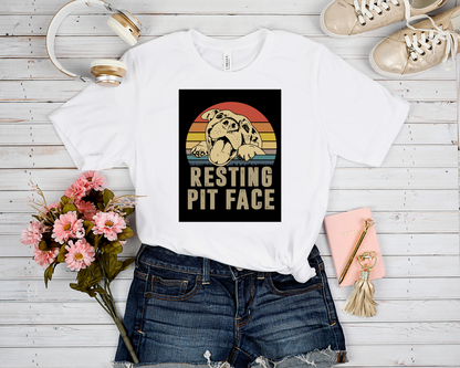 RESTING PITT FACE GRAPHIC TEE