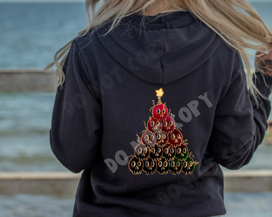 CREEPMAS- SKELLY XMAS- HEAVY COTTON FRONT ZIP UNISEX HOODIE PREORDER CLOSING 7/29